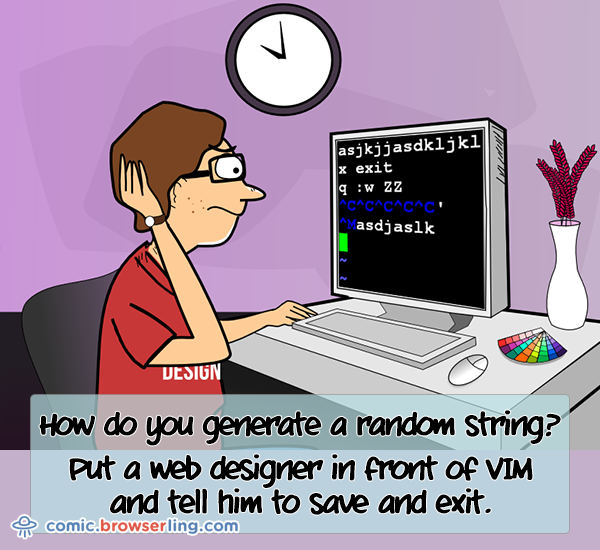 Vim and web designer